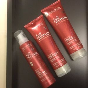 Set of 3 John Frieda shampoo, conditioner & foam
